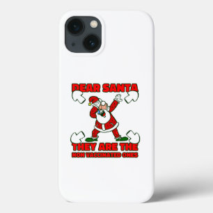 coronavirus christmas santa claus vaccinated iPhone 13 case