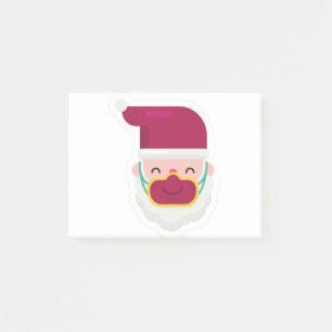 coronavirus face mask santa xmas post-it notes