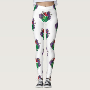 coronavirus germs snowman leggings
