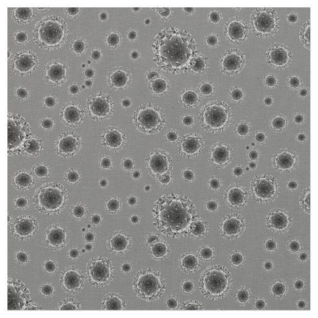 Coronavirus - Grey Fabric (Close Up)