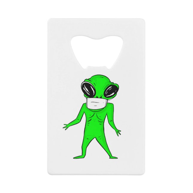 coronavirus halloween face mask alien (Front)