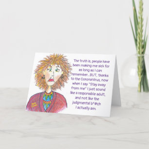 CoronaVirus Humour Card