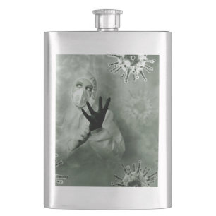 Coronavirus Nurse Hip Flask