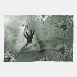 Coronavirus Nurse Tea Towel