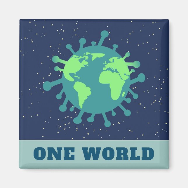 Coronavirus One World All In This Together Magnet (Front)