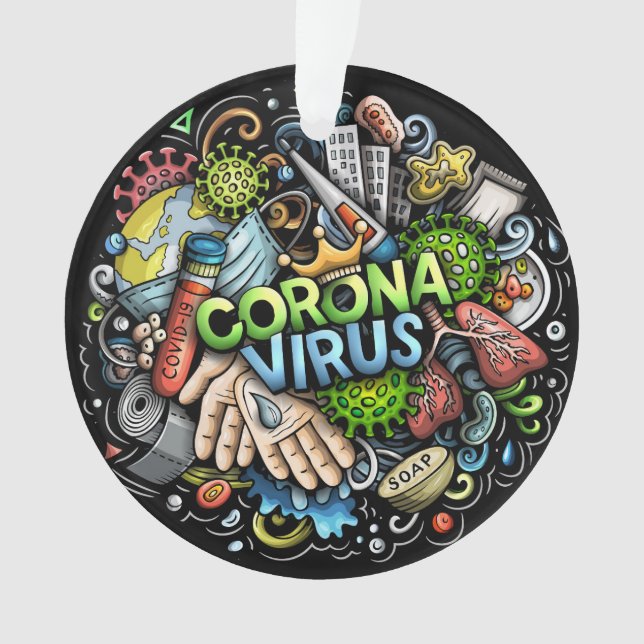 Coronavirus Ornament (Front)