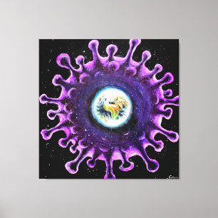 Coronavirus pandemic canvas print