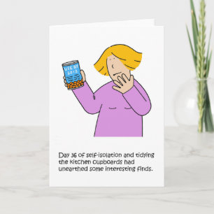 Coronavirus Self-isolation Kitchen Cupboard Tidy Card