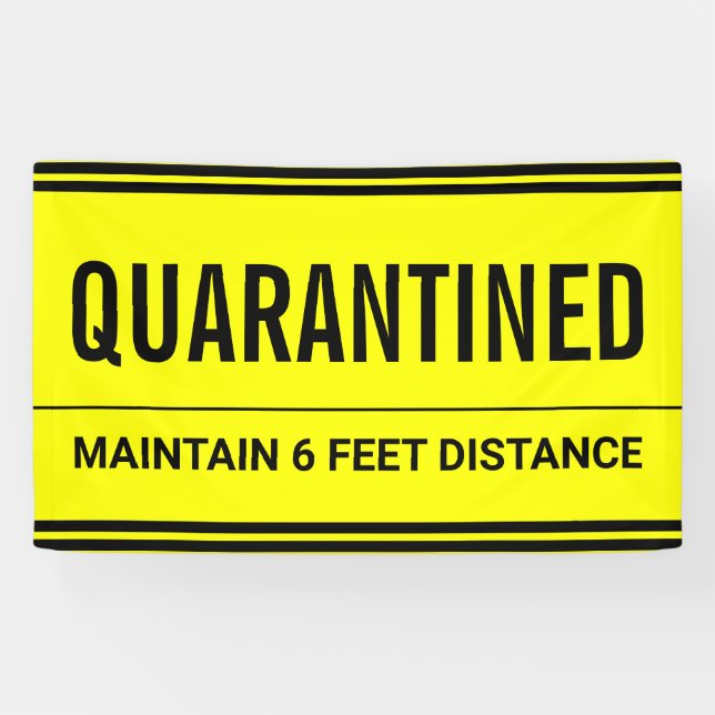 Coronavirus Self Isolation Quarantine Banner (Horizontal)