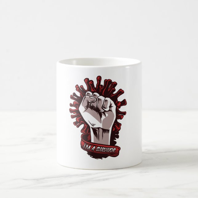 Coronavirus Survivor Coffee Mug (Center)