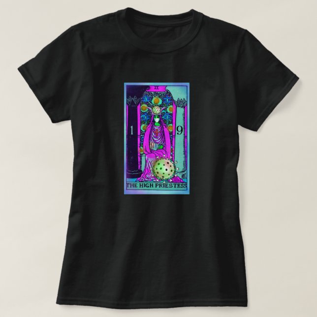 Coronavirus Tarot High Priestess COVID-19 t-shirt (Design Front)