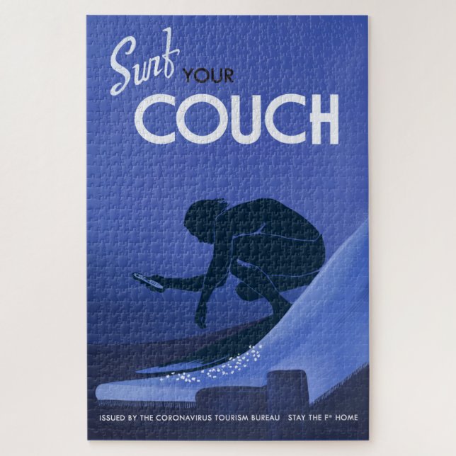 Coronavirus Tourism Bureau Couch Surf Jigsaw Puzzle (Vertical)