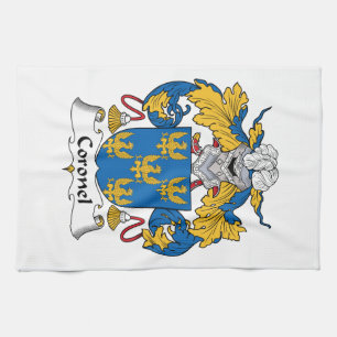Coronel Family Crest Tea Towel