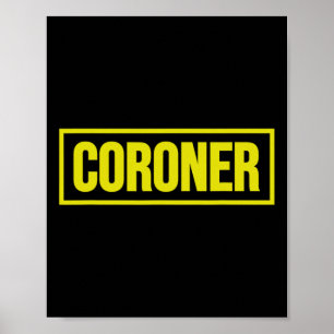 Coroner Uniform Costume Halloween  Poster