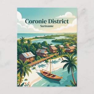 Coronie District Suriname Postcard