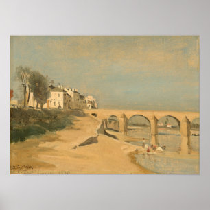 Corot - Bridge On The Saone River At Macon Poster