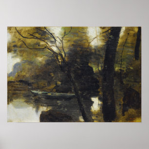 Corot - Noisy-Le-Grand Baroque By The Water Poster