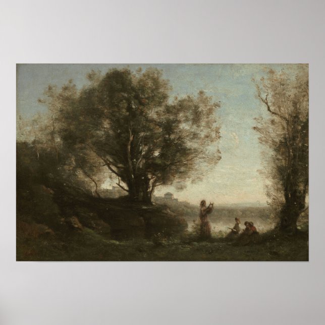 Corot - Orpheus Lamenting Eurydice Poster (Front)