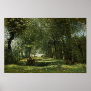 Corot - The Green Alley Poster