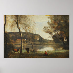 Corot - The Ville-D'Avray Lake Poster