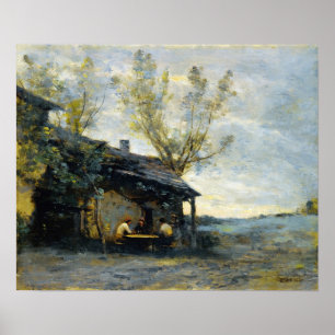 Corot - Vaugirard Cafe Poster