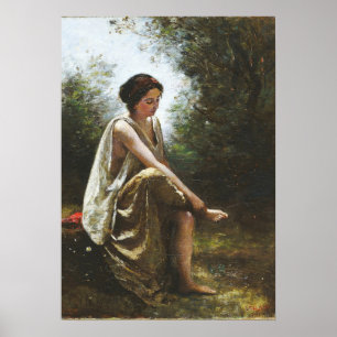 Corot - Wounded Eurydice Poster