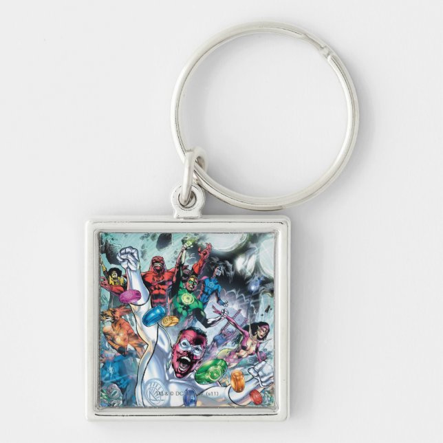 Corp Group with Rings Key Ring (Front)