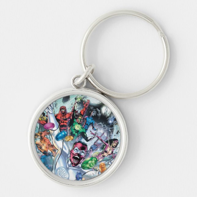 Corp Group with Rings Key Ring (Front)