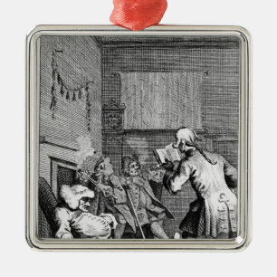 Corporal Trim reading a sermon Metal Tree Decoration