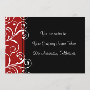 Corporate Anniversary Party Invitations