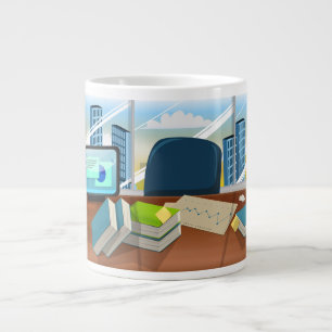 Corporate Bankers Office Large Coffee Mug