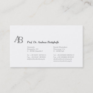 Corporate Black and White Business Card