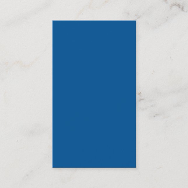 Corporate Blue Personalised Dark Colour Background Business Card (Front)