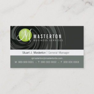 CORPORATE BUSINESS CARD :: cyclone monogram 1