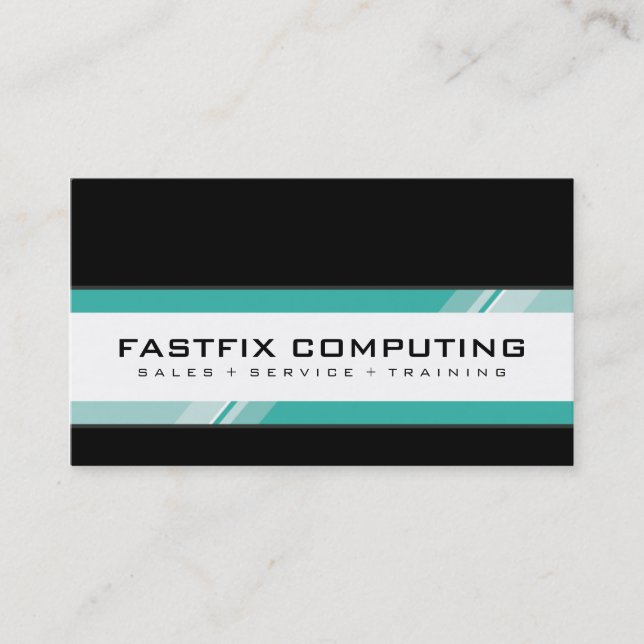 CORPORATE BUSINESS CARD :: hi-tech zing 10L (Front)