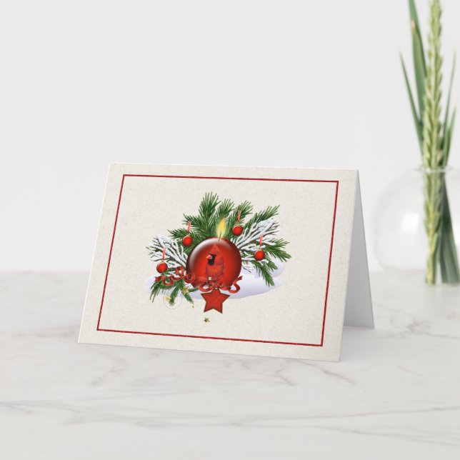 Corporate Business Christmas Card with Christmas T (Front)