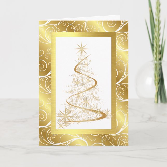 Corporate Business Christmas Card with Christmas T (Front)