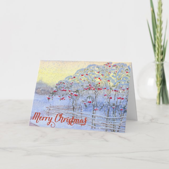 Corporate Business Christmas Card with Christmas T (Front)