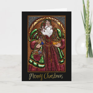 Corporate Business Christmas Card with Santa