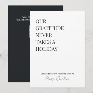 Corporate Business Christmas Personalised QR Code Holiday Card