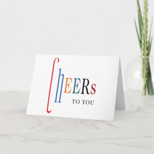 Corporate Business Customer Appreciation Cheers Card