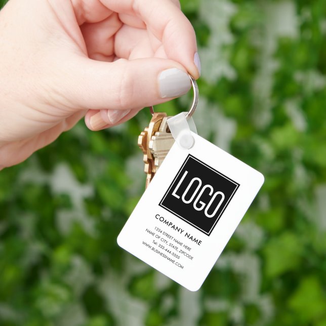 Corporate Business Keychain – Custom Logo (Hand)