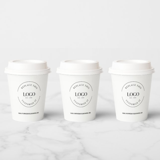 Corporate business Large logo Custom Paper Cups (Multi)
