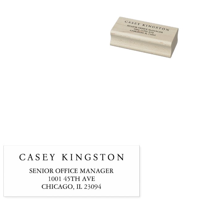 Corporate Business Legal Assistant Simple Rubber Stamp (Stamped)