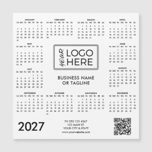 Corporate Business Logo 2027 Magnetic Calendar