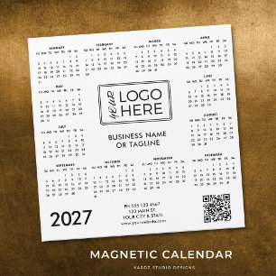 Corporate Business Logo 2027 Magnetic Calendar