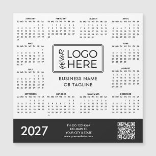 Corporate Business Logo 2027 Magnetic Calendar