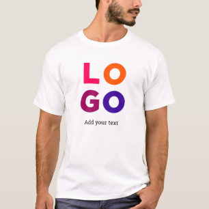 Corporate Business Logo and Text T-Shirt