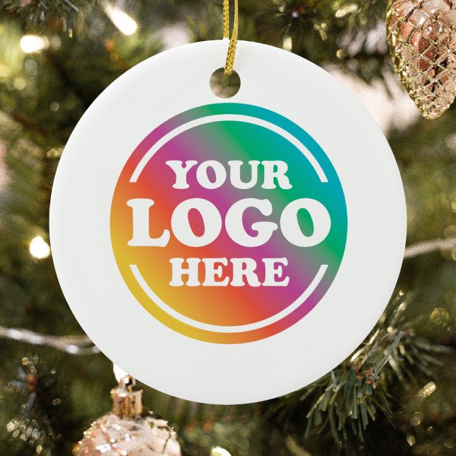 Corporate Business Logo Christmas Ceramic Tree Decoration (Creator Uploaded)