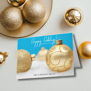 Corporate Business Logo Christmas Holiday Card